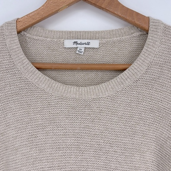 Madewell Riverside Texture Sweater in Marled Flax - Picture 5 of 8